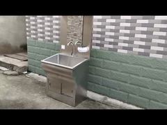 Lavabo en inox 304 avec miroir et robinet automatique