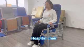 Chaise de préposé à revêtement en poudre d'hôpital