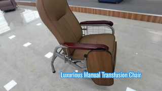 Luxueux fauteuil de transfusion manuelle