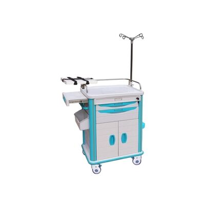 BR-ET003 Instrument Nursing Hospital High Quality  Medical Equipment Crash Cart Wheels IV Stand Table Emergency Trolley