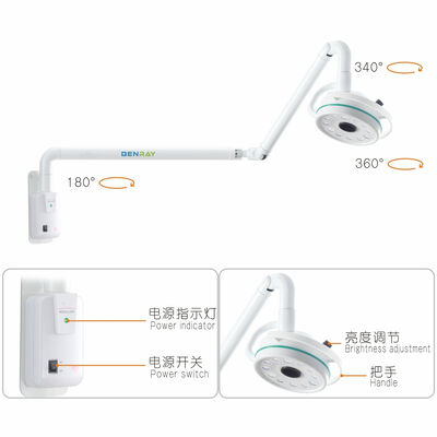 ENT Dental GNY Veterinary Surgery  Wall Mounted LED Operating Lamp