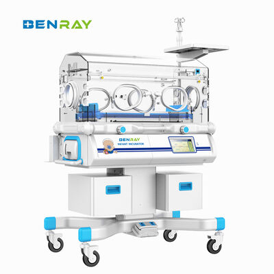 Infant Incubator Hospital Baby Incubator LCD Touch Screen Newborn Warmer With Phototherapy Option SPO2 Monitoring 168 Hours Data Record