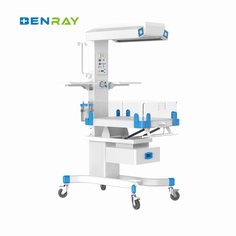 Hospital Infant Radiant Warmer LED Display Skin Temperature Sensor Gas Spring Adjustment X-Ray Tray