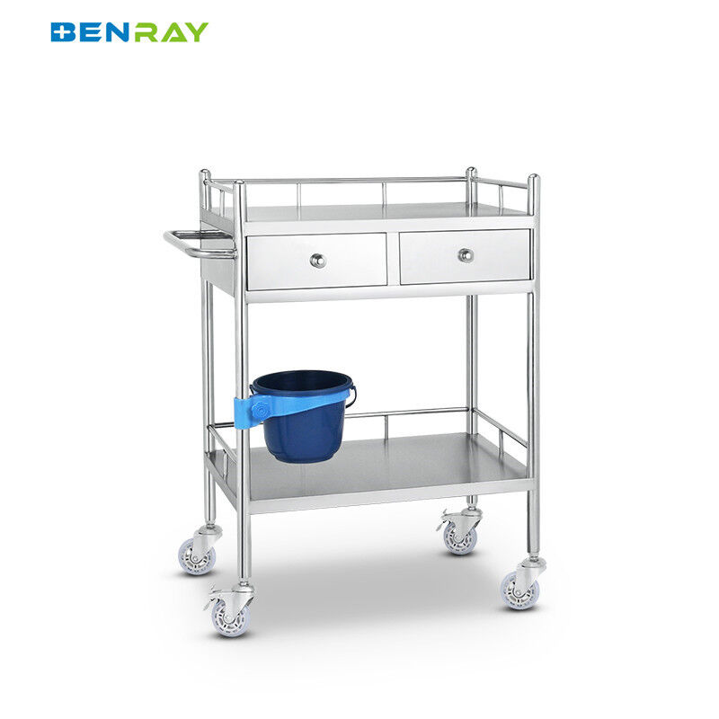 Stainless Steel Hospital Trolley Medical Cart