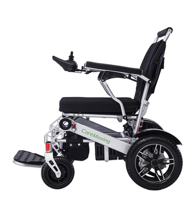 Fauteuil roulant électrique en alliage d'aluminium avec moteur brossé et pneus pleins