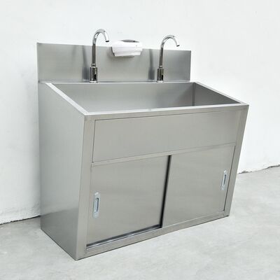 Lavabo à robinet à induction en inox pour 2 personnes