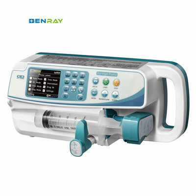 Pompe à perfusion de seringue médicale portable de haute précision Reconnaissance automatique de la seringue Équipement de perfusion clinique empilable avec alarme audio-visuelle