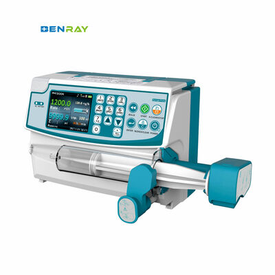 Pompe à perfusion de seringue médicale portable de haute précision Reconnaissance automatique de la seringue Équipement de perfusion clinique empilable avec alarme audio-visuelle