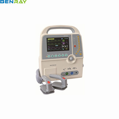 Biphasic Defibrillator Monitor 7 Inch TFT Portable Emergency Cardiac Defi-Monitor with ECG NIBP SpO2 Temp