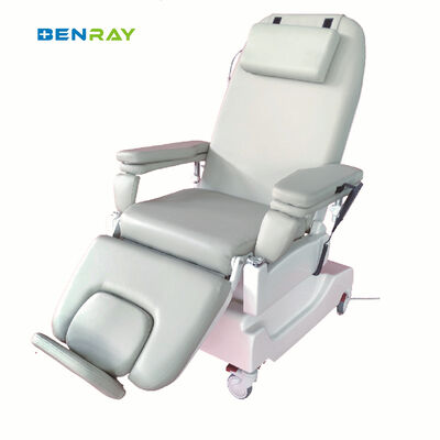 Fauteuil de dialyse médical électrique pour centre d'hémodialyse avec système de pesée