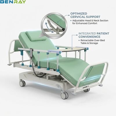 Fauteuil inclinable de dialyse réglable, commande numérique, équipement d'hémodialyse à trois moteurs pour clinique